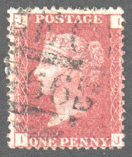 Great Britain Scott 33 Used Plate 140 - IJ - Click Image to Close